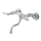Kingston Brass Double-Handle Wall Mount Bathroom Faucet, Polished Chrome KS2111PL - alternate 1