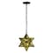 Jonathan Y Stella 12" Moravian Star Metal/Clear Glass LED Pendant, Oil Rubbed Bronze/Yellow Mercury Glass JYL9072D - alternate 1