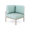 Homeroots 31" Sea Green Heavy Duty Plastic Outdoor Modular with Sea Green Cushion 565278 - alternate 1