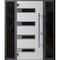 Vdomdoors Front Exterior Prehung Steel Door Ronex0131 Black Enamel 2 Sidelight Exterior Windows Sidelites RONEX0131EXD-BLK-W16+36+16 X H80-RH-I - alternate 1