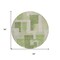 Homeroots 8' Green Sage And Beige Round Geometric Washable Indoor Outdoor Area Rug 613207 - alternate 4