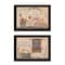 Homeroots Set Of Two Wash Room Black Framed Print Bathroom Wall Art, 2PK 407140 - alternate 1