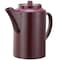 Service Ideas Plastic Teapot No Tether, Double Wall, 16 Ounce, Burgundy TS612BU - alternate 1