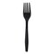 Boardwalk Heavyweight Wrapped Polypropylene Cutlery, Fork, Plastic, Black, 1000PK BWKFORKHWPPBIW - alternate 5