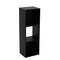 Homeroots 35" Black Solid Wood Three Tier Bookcase 489291 - alternate 1