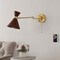 Jonathan Y Lily 25" 1-Light Mid-Century Vintage Retro Rattan/Metal USB Charging Swing Arm LED Sconce w/Pull Cha JYL1603B - alternate 11