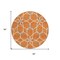 Homeroots 8' Orange And Ivory Round Geometric Washable Indoor Outdoor Area Rug 613027 - alternate 7