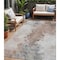 Homeroots 5' X 8' Brown Ivory And Gray Abstract Washable Indoor Outdoor Area Rug 617408 - alternate 1