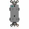 Leviton Straight Blade Receptacle, 5-20R, 20 A, 125V AC, Flush Mount, Self-Grounded MT163-ILG - alternate 1