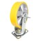 Vestil Polyurethane Swivel With Brake Caster 8 In. Diameter x 2 In. Width 1212 lb Yellow/Gray CST-PY-8X2PUA-SWB - alternate 9