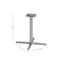 Flash Furniture Beverly 30in. x 30in. Restaurant Indoor/Outdoor Table X-Base w/3in. Dia. Table Height Column, Slvr XU-T3030-SLV-GG - alternate 5