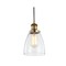 Jonathan Y Cleo 5.5" Adjustable Metal/Glass LED Pendant, Brass Gold JYL3518B - alternate 1