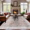 World Rug Gallery Vintage Transitional Boho Machine Washable Area Rug 9 ft x 12 ft Rust 6039RUST9X12 - alternate 1
