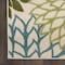 Homeroots 10' X 14' Ivory Green Yellow Blue And Dark Green Floral Indoor Outdoor Area Rug 548097 - alternate 5
