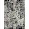 Homeroots 8' X 10' Black And Gray Abstract Washable Indoor Outdoor Area Rug 597935 - alternate 8