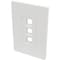 Tripp Lite SINGLE-GANG 3-PORT WALL PLATE KEYSTONE CAT5/6 USB HDMI DPORT RCA N080-103 - alternate 1