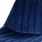 Elama 2 Piece Velvet Stripe Stitch Bar Chair in Royal Blue with Metal Legs ELM-222-1-BLU - alternate 4