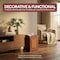 Vintiquewise Square Indoor Trash Can, Brown, Wood, 11.5 in QI003045 - alternate 6