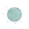 Homeroots 8' Turquoise And Teal Blue Round Abstract Washable Indoor Outdoor Area Rug 588800 - alternate 4