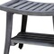 Homeroots 20" X 24" Gray Solid Wood Rectangular Shower Bench With Shelf 383370 - alternate 4