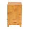 Bali & Pari Camira Modern and Contemporary Natural Light Mappa Real Burl Wood 1-Drawer Nightstand 249-13922-ZORO - alternate 7