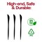 Smarty Had A Party Solid Black Moderno Disposable Plastic Dinner Knives (480 Knives), 480PK 9330-BKN-CASE - alternate 8