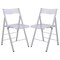 Leisuremod Menno Modern Acrylic Folding Chair, Clear, 2PK MF15CL2 - alternate 1