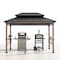 Sunjoy 8ft. x 12ft. Aspen Cedar Framed Grill Gazebo with exclusive AC Power Port A104004110 - alternate 1