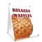 Signmission Belgian Waffles, 36 Inch x 24 Inch A-frame Yard Sign, Plastic Sign SBC-2436-Belgian Waffles - alternate 1