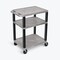 Luxor AV Cart - 34"H  Three Shelves WT34GY-B - alternate 3