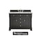 James Martin Vanities Brookfield 48 in. Single Vanity, Black Onyx w/ 3 CM Eternal Jasmine Pearl Silestone Top 547-V48-BKO-FEJP - alternate 1