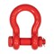 Mytee Products 2PK 1 1/8inAnchor Shackle Forged Carbon Steel w/Safety Screw Pin 19,000lbs WLL, 2PK SHACKLE-ANCHOR-BT-118x2 - alternate 8