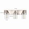 Jonathan Y Irving 22" 3-Light Seeded Glass/Iron Modern Contemporary LED Vanity Light, Nickel JYL7557A - alternate 11