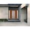 Vdomdoors Front Exterior Prehung Metal-Plastic Double Doors / MANUX 8088 Walnut / 2 Sidelites Exterior WindoW MANUX8088DEXD-WLN-RH-W14+72+14xH80 - alternate 3