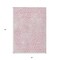 Homeroots 3' X 5' Pink And Ivory Geometric Washable Indoor Outdoor Area Rug 595103 - alternate 8