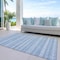 Homeroots 8' X 10' Blue And Denim Blue Southwestern Washable Indoor Outdoor Area Rug 587521 - alternate 5