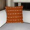 Homeroots 18" Terra Cotta Striped Cotton Throw Pillow With Texture 548954 - alternate 1