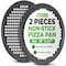 Nutrichef 2-Pack 13 in Non-Stick Pizza Pans, Round Pizza Pans for Oven, Commercial-Grade Carbon Steel, 2PK BKNCBS10SPZPX2 - alternate 1