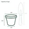 Bloem Terra 5.5 in. H X 6.5 in. W X 4.5 in. D Plastic Traditional Planter Basil TR0641 - alternate 4