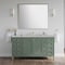 James Martin Vanities Chicago 60 in. Single Vanity, Smokey Celadon, w/ 3 CM Victorian Silver Silestone Top 503-V60S-SC-3VSL - alternate 2