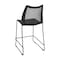 Flash Furniture HERCULES Series Black Stack Counter Stool with Air-Vent Back and Black Powder Coated Sled Base, 3PK 3-RUT-498A-CS-BK-GG - alternate 10