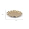 Homeroots 6in Gold Metal Handmade Leaf Trinket Tray 713012 - alternate 6