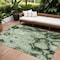 Homeroots 8' X 10' Artichoke Green And Emerald Abstract Washable Indoor Outdoor Area Rug 577154 - alternate 1