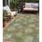 Homeroots 5' X 8' Green Ivory And Sage Polka Dot Washable Indoor Outdoor Area Rug 614666 - alternate 1