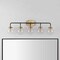 Jonathan Y Caleb 38" 5-Light Contemporary Transitional Iron/Glass LED Vanity Light, Brass Gold/Black JYL9555A - alternate 10