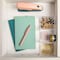 Martha Stewart Brody 3 Pack Stack and Slide Plastic Tray Office Desktop Organizer, 3 x 3.75 BE-PB4517-3-CLR-MS - alternate 9