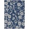 Homeroots 8' X 10' Navy Blue And Gray Floral Washable Indoor Outdoor Area Rug 600027 - alternate 7