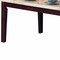 Homeroots 38" X 64" X 31" White Marble Walnut Wood Dining Table 347012 - alternate 2
