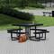 Leisure Craft Square Portable Picnic Table, Black, 46 in T46SQP-BLACK - alternate 6
