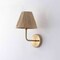 Jonathan Y Malaya 8" 1-Light Bohemian Coastal Metal Pleated Paper Shade LED Vanity Light, Beige/Brass Gold JYL1614A - alternate 10